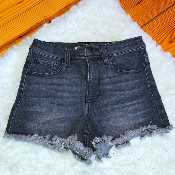 Dark Wash Jean Shorts - Picture 1 of 4
